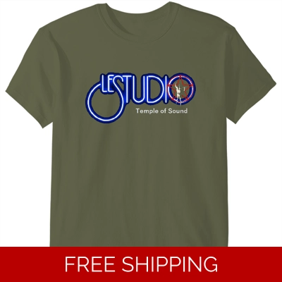 Le Studio Classic T-Shirts TOS White & Blue Logo Red Star Man